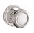 Baldwin 5064.055.idm Lifetime Polished Nickel Half Dummy 5064 Solid Brass Knob with Your Choice of Rosette