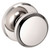 Baldwin 5023055PASS-PRE Lifetime Polished Nickel Passage Knob with R016 Rose