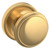 Baldwin 5069044FD-PRE Lifetime Satin Brass Full Dummy Knob with 5076 Rose