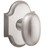 Baldwin 5024.056.pass Lifetime Satin Nickel Passage 5024 Solid Brass Knob with Your Choice of Rosette