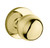 Baldwin 5041.031.pass Non-lacquered Brass Passage 5041 Solid Brass Knob with Your Choice of Rosette