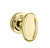 Baldwin 5057.031.pass.s Non-lacquered Brass Passage 5057 Solid Brass Knob with Your Choice of Small Rosette