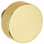Baldwin 5055.031.MR Non-lacquered Brass Pair of 5055 Solid Brass Knobs Minus Rosettes