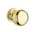 Baldwin 5000.031.priv.s Non-lacquered Brass Privacy 5000 Solid Brass Knob with Your Choice of Small Rosette