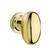Baldwin 5024.031.priv.s Non-lacquered Brass Privacy 5024 Solid Brass Knob with Your Choice of Small Rosette