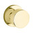 Baldwin 5055.031.priv Non-lacquered Brass Privacy 5055 Solid Brass Knob with Your Choice of Rosette