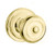 Baldwin 5020.031.priv Non-lacquered Brass Privacy 5020 Solid Brass Knob with Your Choice of Rosette