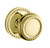 Baldwin 5064.031.priv Non-lacquered Brass Privacy 5064 Solid Brass Knob with Your Choice of Rosette