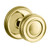 Baldwin 5066.031.priv Non-lacquered Brass Privacy 5066 Solid Brass Knob with Your Choice of Rosette