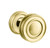 Baldwin 5066.031.priv.s Non-lacquered Brass Privacy 5066 Solid Brass Knob with Your Choice of Small Rosette