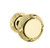 Baldwin 5013.031.priv.s Non-lacquered Brass Privacy 5013 Solid Brass Knob with Your Choice of Small Rosette