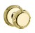 Baldwin 5013.031.priv Non-lacquered Brass Privacy 5013 Solid Brass Knob with Your Choice of Rosette