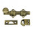 Deltana DDB425U5 Antique Brass HD 4" Dutch Door Bolt