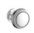 Baldwin 5068.260.FD.s Polished Chrome Full Dummy 5068 Solid Brass Knob with Your Choice of Small Rosette