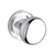 Baldwin 5015.260.fd Polished Chrome Full Dummy 5015 Solid Brass Knob with Your Choice of Rosette