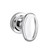 Baldwin 5057.260.idm.s Polished Chrome Half Dummy 5057 Solid Brass Knob with Your Choice of Small Rosette