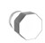 Baldwin 5073.260.pass.s Polished Chrome Passage 5073 Solid Brass Knob with Your Choice of Small Rosette