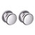Baldwin 5069260PASS-PRE Polished Chrome Passage Knob with 5076 Rose