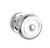 Baldwin 5020.260.priv.s Polished Chrome Privacy 5020 Solid Brass Knob with Your Choice of Small Rosette