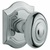 Baldwin 5077.260.priv Polished Chrome Privacy 5077 Solid Brass Knob with Your Choice of Rosette