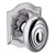 Baldwin 5077260PRIV-PRE Polished Chrome Privacy Knob with R027 Rose