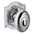 Baldwin 5077260PRIV-PRE Polished Chrome Privacy Knob with R027 Rose