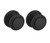 Baldwin 5013190FD-PRE Satin Black Full Dummy Knob with 5021 Rose