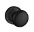 Baldwin 5015.190.fd Satin Black Full Dummy 5015 Solid Brass Knob with Your Choice of Rosette