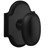 Baldwin 5024.190.priv Satin Black Privacy 5024 Solid Brass Knob with Your Choice of Rosette
