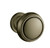Baldwin 5068.050.pass.s Satin Brass & Black Passage 5068 Solid Brass Knob with Your Choice of Small Rosette