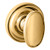 Baldwin 5057031FD-PRE Unlacquered Brass Full Dummy Knob with 5048 Rose