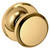 Baldwin 5023031IDM-PRE Unlacquered Brass Half Dummy Knob with R016 Rose