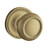 Baldwin 5064.033.fd Vintage Brass Full Dummy 5064 Solid Brass Knob with Your Choice of Rosette