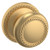 Baldwin 5064033FD-PRE Vintage Brass Full Dummy Knob with 5004 Rose