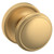 Baldwin 5069033FD-PRE Vintage Brass Full Dummy Knob with 5076 Rose