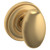 Baldwin 5025033IDM-PRE Vintage Brass Half Dummy Egg Knob with 5048 Rose