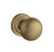 Baldwin 5030.033.pass.s Vintage Brass Passage 5030 Solid Brass Knob with Your Choice of Small Rosette