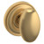 Baldwin 5025033PASS-PRE Vintage Brass Passage Egg Knob with 5048 Rose