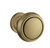 Baldwin 5068.033.priv.s Vintage Brass Privacy 5068 Solid Brass Knob with Your Choice of Small Rosette