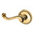 Baldwin 5104003LDM-PRE Lifetime Brass Left Handed Half Dummy Lever with 5004 Rose