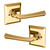 Baldwin 5141003PRIV-PRE Lifetime Brass Privacy Lever with R033 Rose