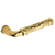 Baldwin 5122.003.RMR/LMR Lifetime Polished Brass 1/2 Pair of 5122 Solid Brass Levers Minus Rosettes