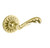Baldwin 5121.003.fd Lifetime Polished Brass Full Dummy 5121 Solid Brass Lever with Your Choice of Rosette