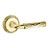 Baldwin 5122.003.fd Lifetime Polished Brass Full Dummy 5122 Solid Brass Lever with Your Choice of Rosette
