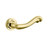 Baldwin 5108.003.idm.s Lifetime Polished Brass Half Dummy 5108 Solid Brass Lever with Your Choice of Small Rosette