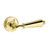 Baldwin 5125.003.priv.s Lifetime Polished Brass Privacy 5125 Solid Brass Lever with Your Choice of Small Rosette