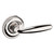 Baldwin 5106055PASS-PRE Lifetime Polished Nickel Passage Lever with 5048 Rose