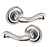 Baldwin 5108055PASS-PRE Lifetime Polished Nickel Passage Lever with 5048 Rose