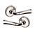 Baldwin 5113055PASS-PRE Lifetime Polished Nickel Passage Lever with 5078 Rose