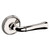 Baldwin 5113055PASS-PRE Lifetime Polished Nickel Passage Lever with 5078 Rose